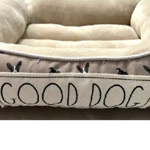 Rae Dunn GOOD DOG luxury dog bed 24” x 20” x 8” - Picture 1 of 2